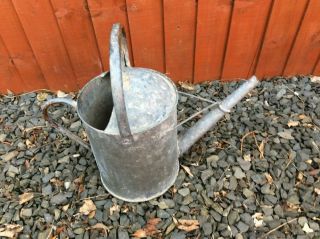 Vintage Galvanised Planter - - Watering Can