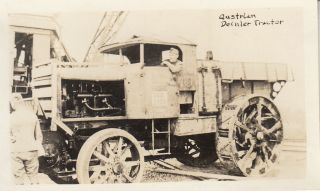 Wwi Photo Rare Austrian Daimler Artillery Tractor 1918 At Apg 23