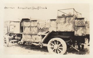 Wwi Photo Rare German Camo Ammo Ammunition Truck 1918 At Apg 25