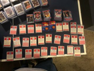 INCREDIBLY RARE 86 - 87 COMP.  FLEER BASKETBALL SET - JORDAN,  BARKLEY,  OLAJUWON,  ETC 7