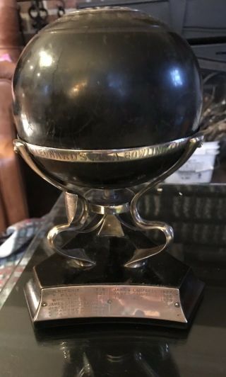 RARE 1907 ENGLISH STERLING ST LEONARD’S LAWN BOWLING SILVER TROPHY ONE OF A KIND 2