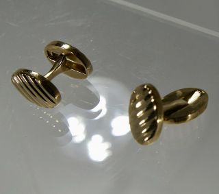 Tiffany & co.  cufflinks Cuff Buttons Solid 14 k yellow Gold 2