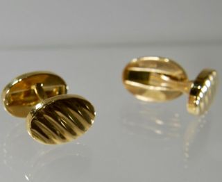 Tiffany & co.  cufflinks Cuff Buttons Solid 14 k yellow Gold 7