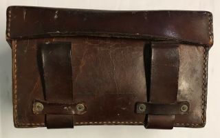 WWII German Leather Medical Pouch with Contents 2