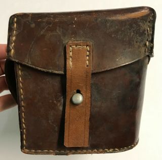 WWII German Leather Medical Pouch with Contents 3