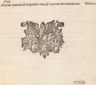 Ancient Latin Way to Heaven Book print Via Vitae 1620 Jesus Bolswert Angel Devil 8