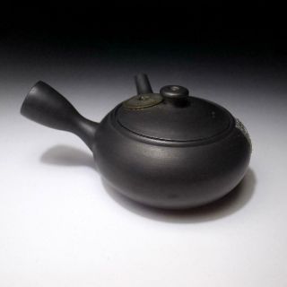 UC3: Vintage Japanese Pottery Sencha Tea Pot,  Banko ware,  Japanese Ancient Coin 5