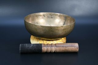 Hammered Antique Ancient Lingum Singing Bowl Himalaya Bowl Meditation From Nepal