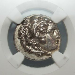 NGC CH AU FINE STYLE Alexander The Great Drachma.  Spectacular ancient Greek coin 2