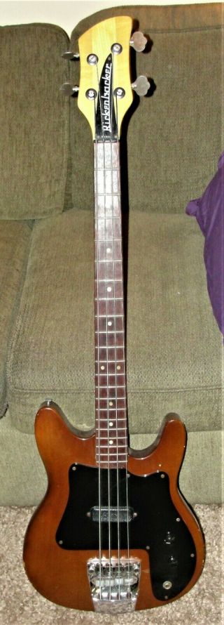 Rickenbacker 3000 Bass Guitar Late ' 70s Red Finish Rare Ax 2