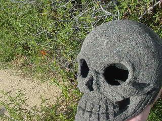 Magic Master Punarjanman Crystal Skull Black Hat Lama Within Ancient Stone Skull