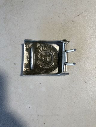 Vintage German Army Aluminum Belt Buckle 