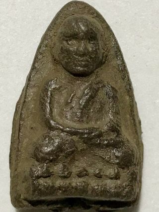 Phra Lp Tuad Rare Old Thai Buddha Amulet Pendant Magic Ancient Idol 27