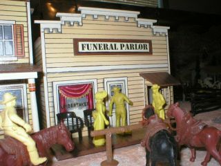 Western Playset Funeral Parlor Same Scale As Marx And Gunsmoke Buildings