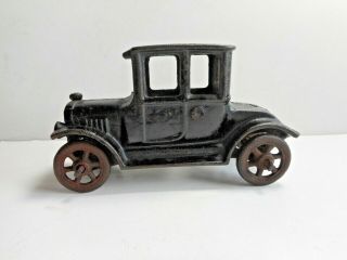 Vintage Hubley Cast Iron Model T Ford Doctors Coupe Toy Car 1494 1920s