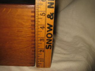 Weis Index Card File Box Oak Wood Hinged Lid 13 