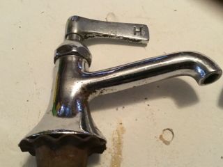 Vintage Kohler U.  S.  A brass chrome faucet hot an cold 4