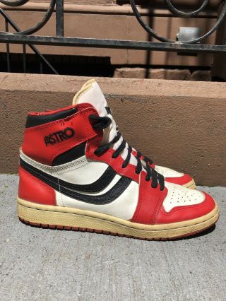 Astro Air Jordan Hi I 1 White Red Black Og 1985 Chicago Nike
