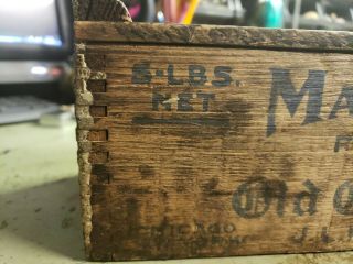 Antique wooden Mac Laren ' s Old English Cheese box J.  L.  Kraft & Bros.  Co. 6