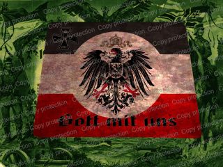 Wwi German Patriotic Mouse Pad 1914/18 World War 1 God With Us German Eagle