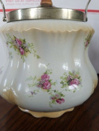 Antique English Biscuit Jar Made in England 2