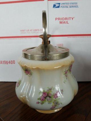 Antique English Biscuit Jar Made in England 3