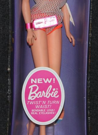 Barbie 1160 1966 MIB Barbie TNT Blonde Pink 2 Piece Cover Up NRFB 2