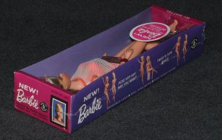 Barbie 1160 1966 MIB Barbie TNT Blonde Pink 2 Piece Cover Up NRFB 4