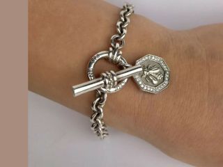 Slane Rare Vintage Link Bracelet With Diamond Bee Charm