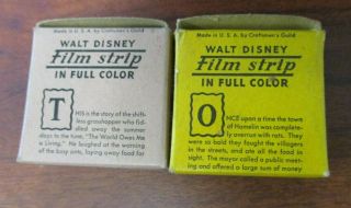 VINTAGE 1940 ' S CRAFTSMAN GUILD MICKEY MOUSE VIEWER,  FILM STRIPS & BOX 8