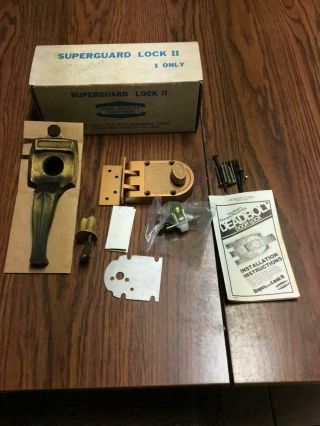 Vintage Ideal Security Hardware Superguard Lock