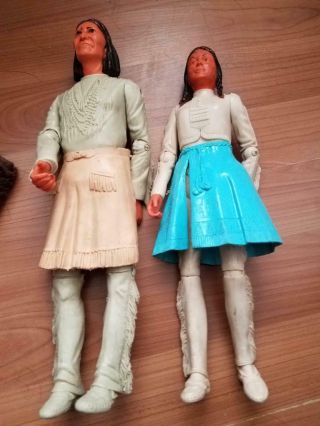 Johnny West Geronimo & Princess Indian 12” Doll Action Figure Louis Marx