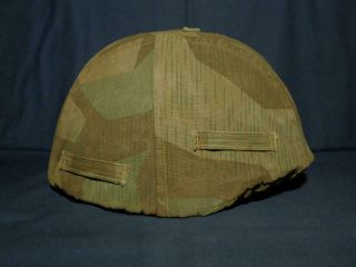 Camouflage Cover For Ww2 German Helmet.  Cotton.  Reversible.  Size 64 - 66.