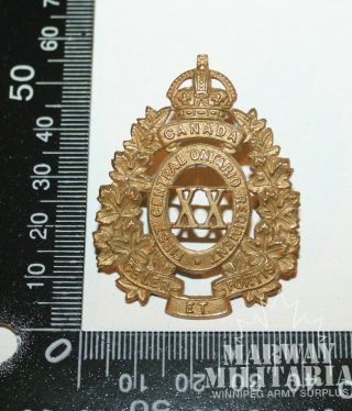 Ww1 Cef 20th Battalion Cap Badge Officers? (16493)