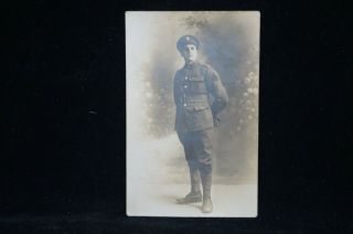 Ww1 Canadian 87th Battalion Cef Div Patched Soldiers Photo Named Pte Creller Mm