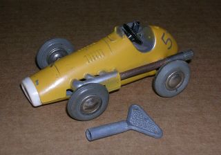 Vintage Schuco Micro Racer 1040 Us - Zone Germany Wind Up Racer With Key