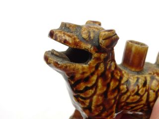 19th C.  Antique Chinese Porcelain Brown Glaze Water Dropper Qing Dynasty 6