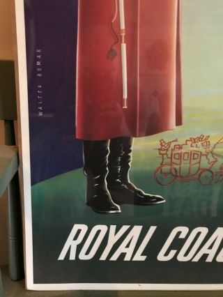 Rare Vintage American Airlines Travel Poster Royal Coachman Jets Boman 4