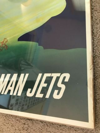 Rare Vintage American Airlines Travel Poster Royal Coachman Jets Boman 6