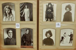 Antique Album of 101 Cabinet Cards Famous Actresses & Actors Most Identified 12