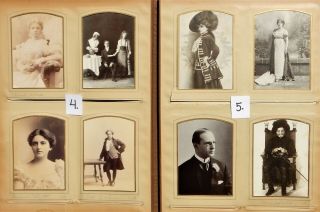 Antique Album of 101 Cabinet Cards Famous Actresses & Actors Most Identified 3