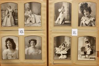 Antique Album of 101 Cabinet Cards Famous Actresses & Actors Most Identified 6