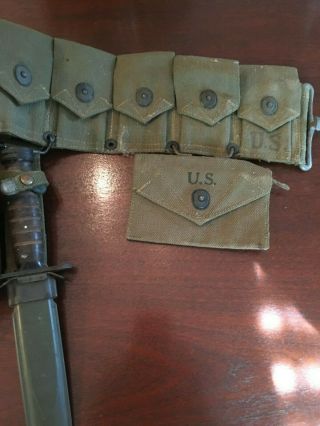 WWII Combat Rig,  Cartridge Belt,  Canteen,  First Aid Kit Holder 3