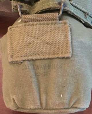 WWII Combat Rig,  Cartridge Belt,  Canteen,  First Aid Kit Holder 6