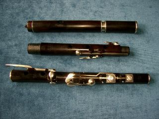 Rare Antique Vintage Old Wooden Irish 8 Key Cocus Flute Bernard Lee London