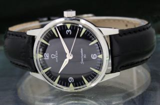 1952s Omega Seamaster 30 Winding Mens Steel Wrist Watch Vintage