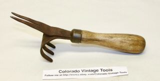 Vintage Garden Tool: 9 1/4 " Weed Puller - Hand Tool - Farm - Rustic / $5 To Ship