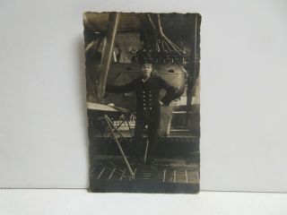 German Pilot And His Airplane Rppc,  Wwi