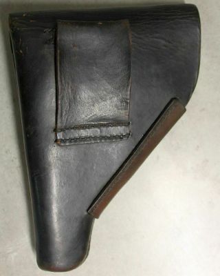 ORIG.  WW2 GERMAN POLIZEI WALTHER PP LEATHER HOLSTER 3