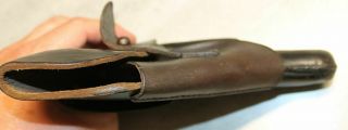 ORIG.  WW2 GERMAN POLIZEI WALTHER PP LEATHER HOLSTER 5